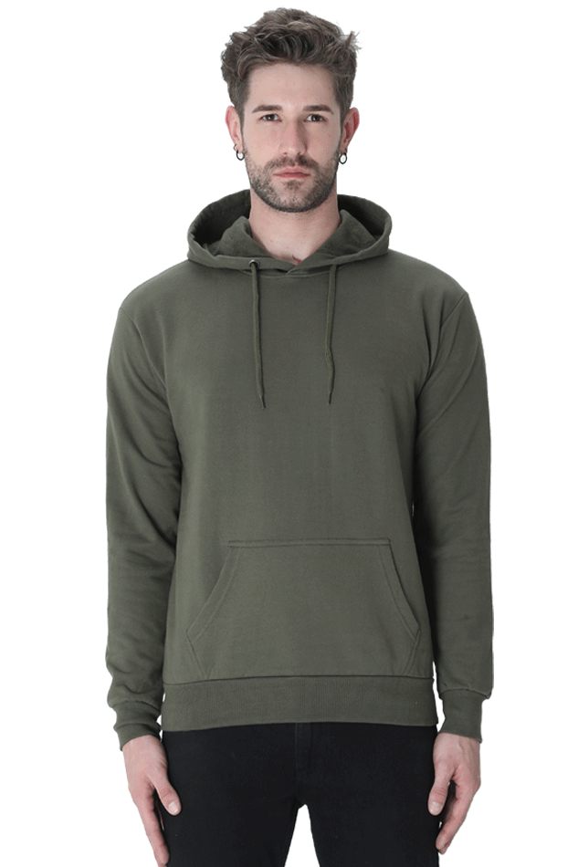 Hooded Sweatshirt - Olive Green